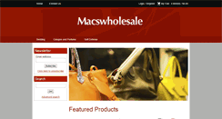 Desktop Screenshot of macswholesale.com